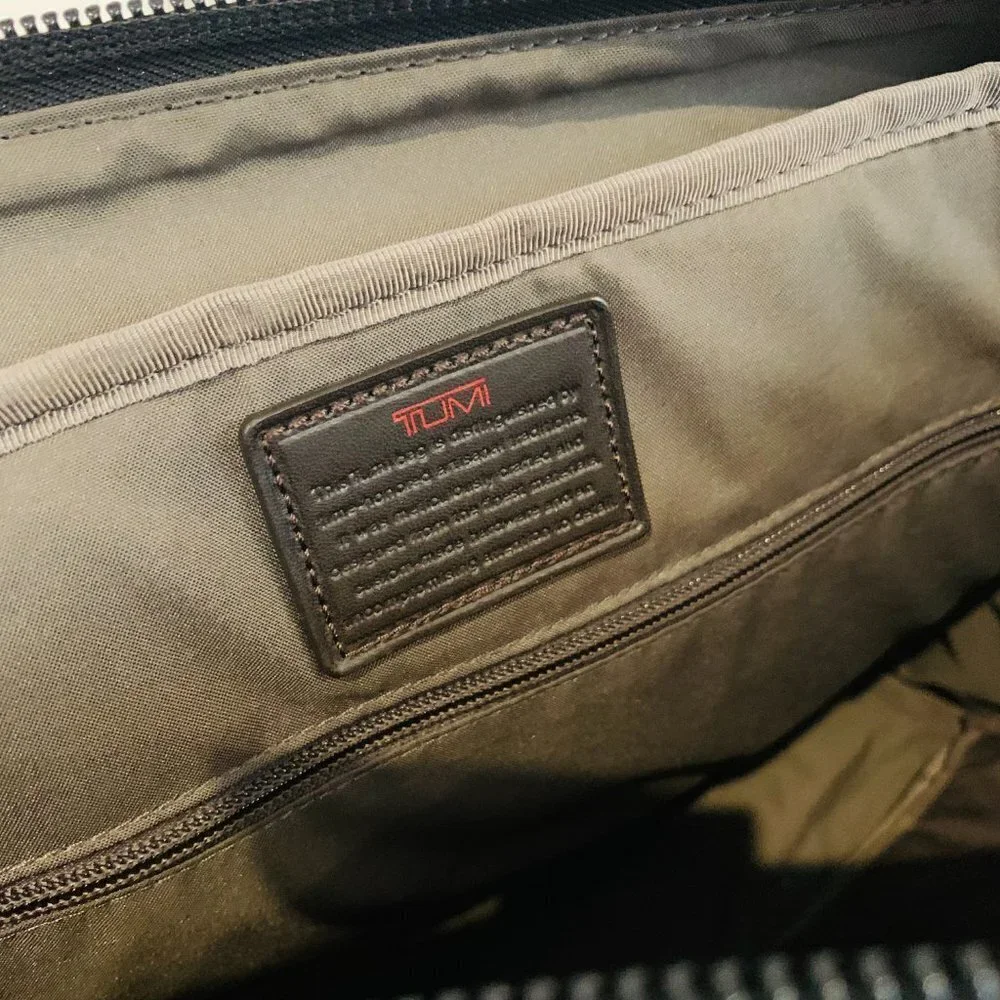 $525 TUMI Alpha Black Ballistic Nylon Briefcase